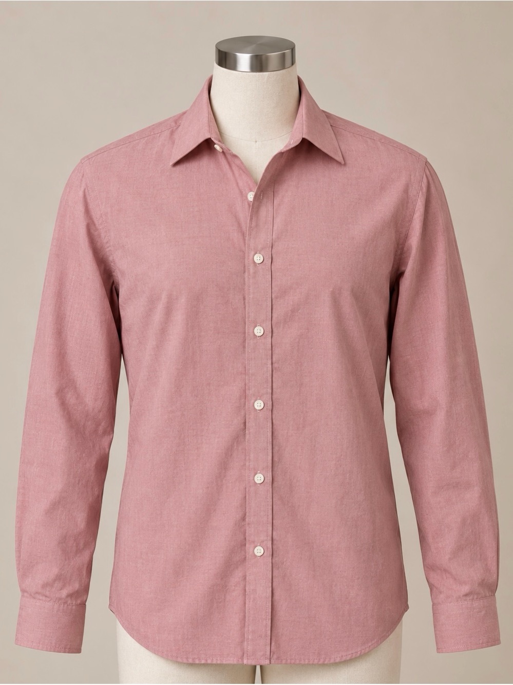 J.Crew Factory Men XL Slim Thompson Flex Wrinkle-Free Pink Dress Shirt AF779